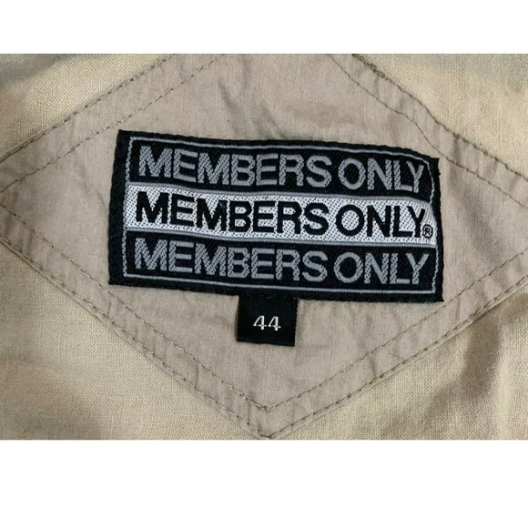 Vintage Members Only Racer Jacket Cotton Leather - Picture 4 of 8